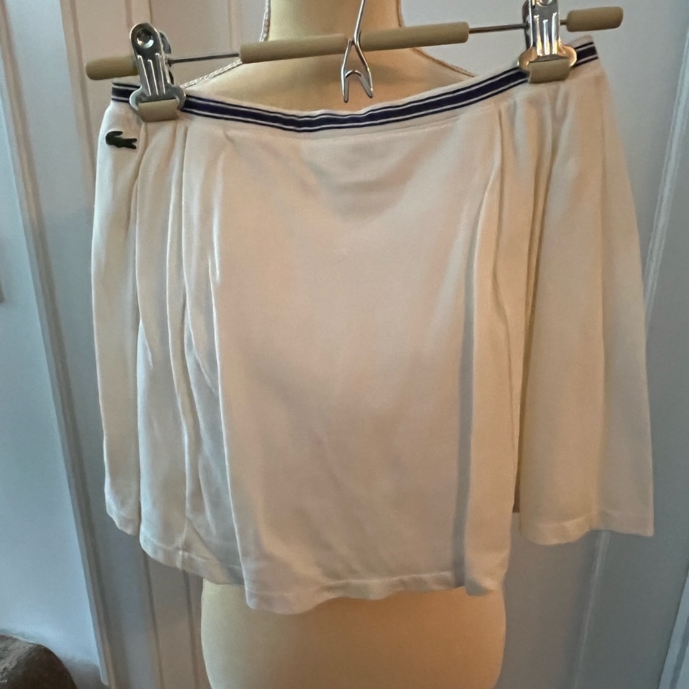 Lacoste cotton tennis skirt size girl 14 designed in France